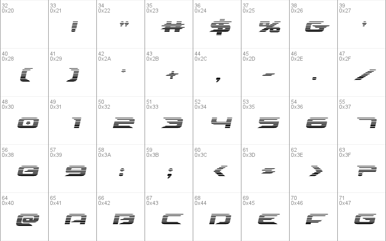 Drive Scanlines Italic