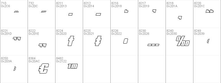 Mobile Infantry Outline Italic