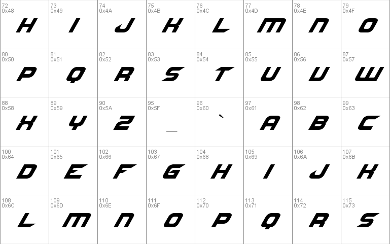 NFS font