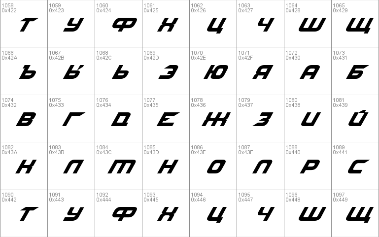 NFS font