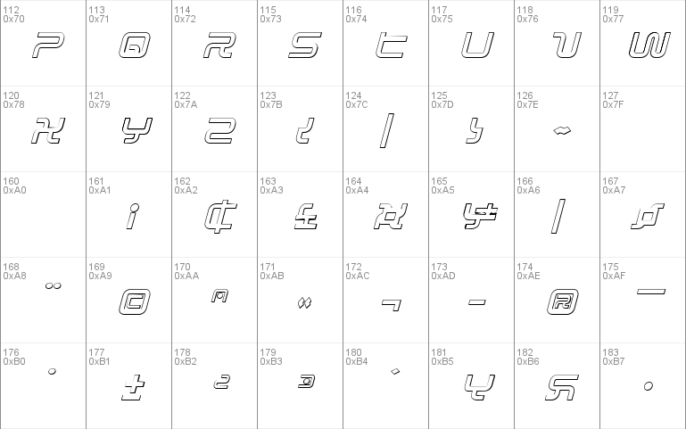 Sagan Outline Italic