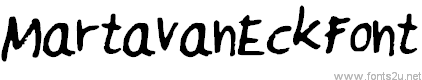 MartavanEck_Font