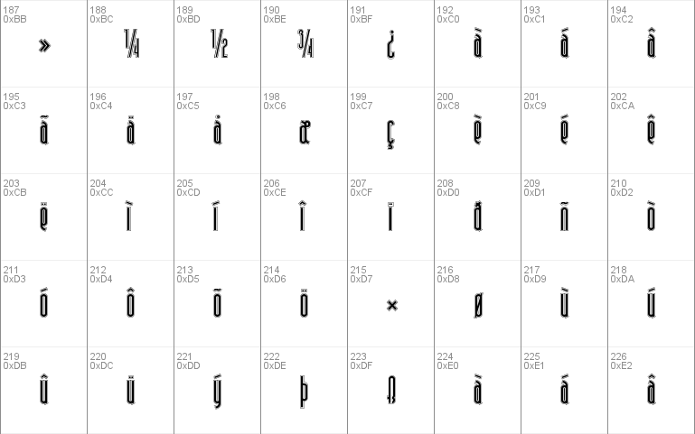 Andiron Outline NF