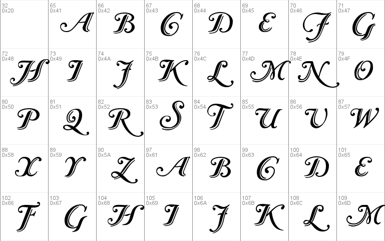 Caslon Calligraphic Initials