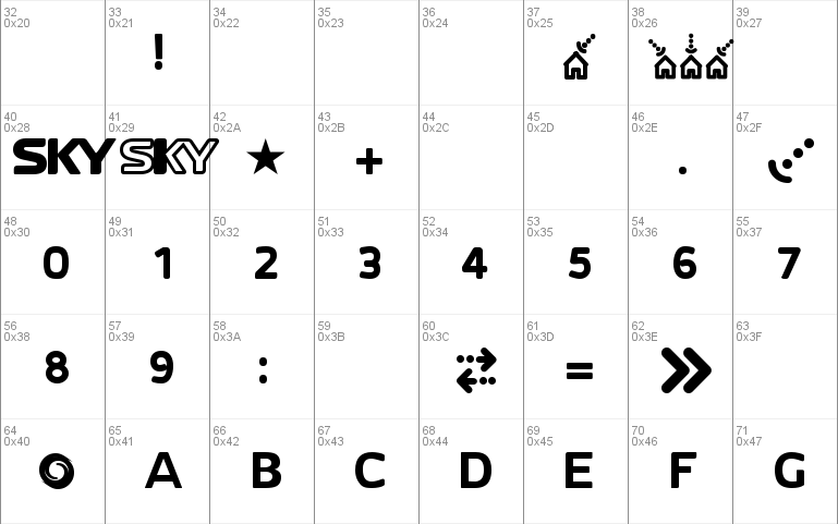 SKYfontThick