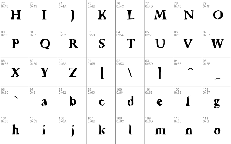 Ticky font