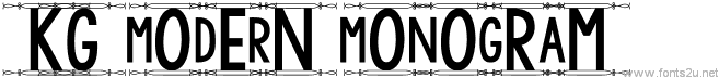 KG Modern Monogram Plain