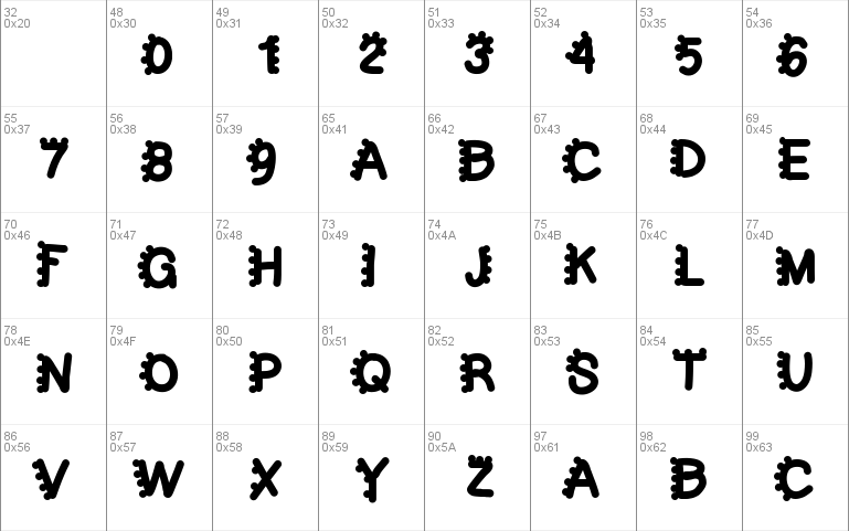 bubblefont