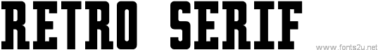 Retro serif