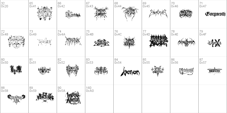 Black Metal Logos