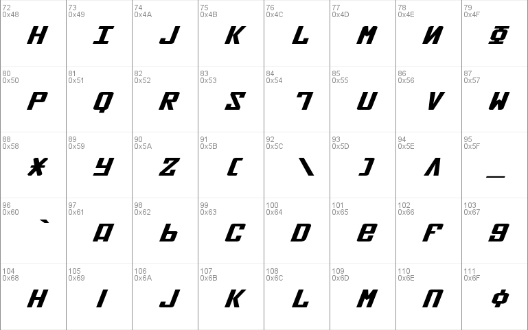 Soviet X-Expanded Italic