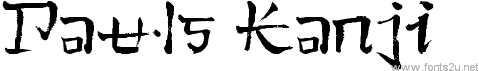 Pauls Kanji Font