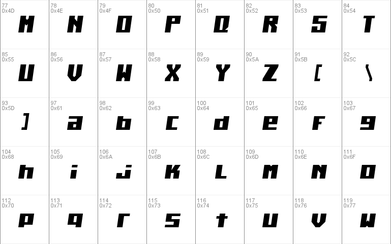 Kiloton Condensed Italic