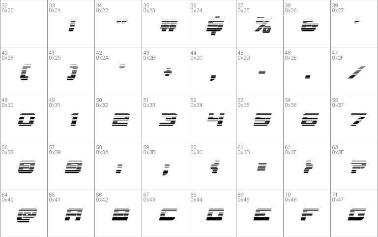 Gearhead Scanlines Italic