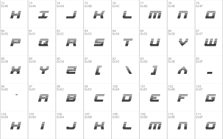 Gearhead Scanlines Italic