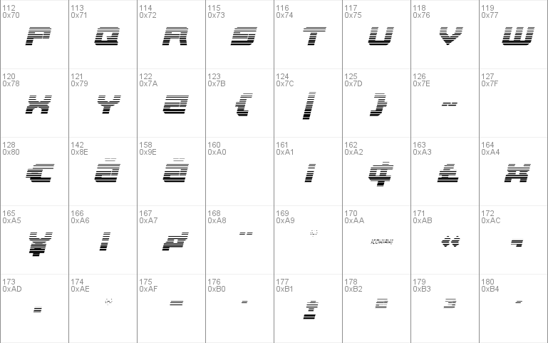 Gearhead Scanlines Italic