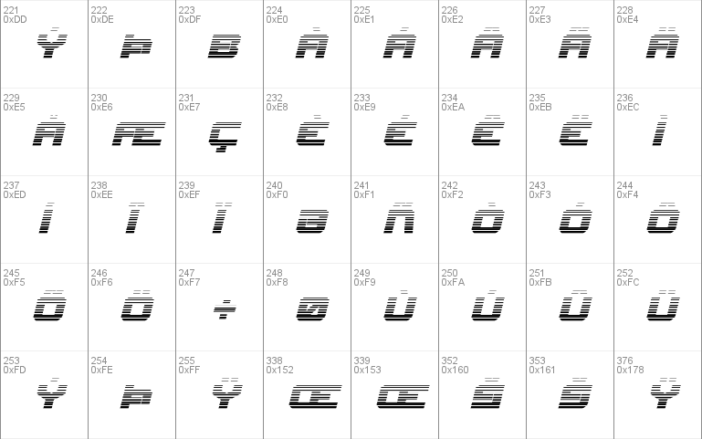 Gearhead Scanlines Italic