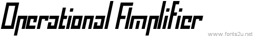 Operational Amplifier