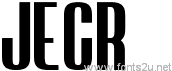 JECR Font Regular