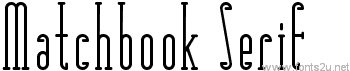 Matchbook Serif