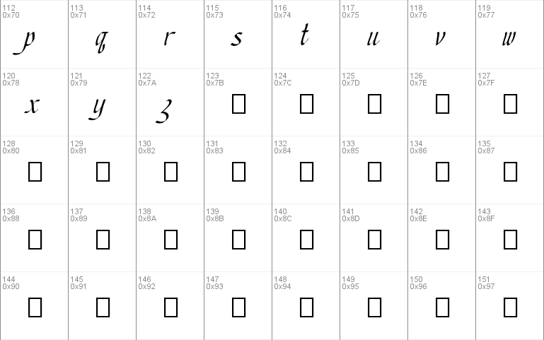 Chancery Cursive - DGL