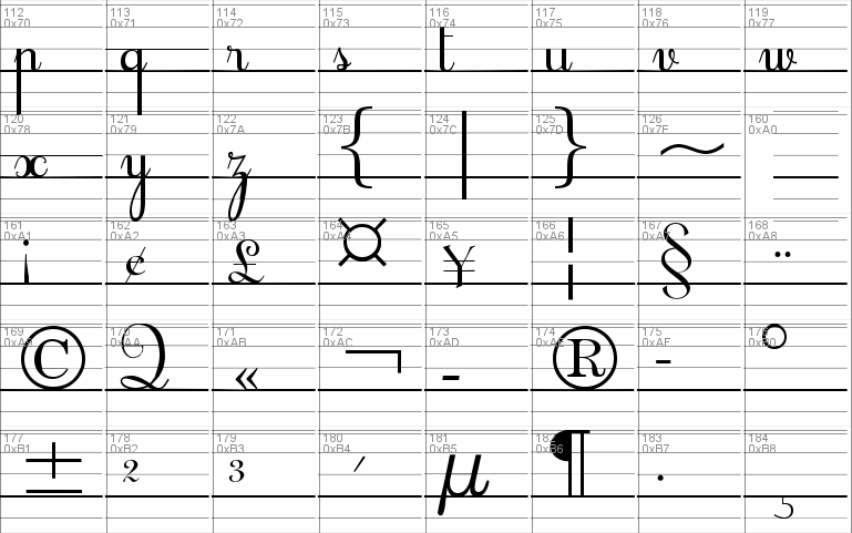 Cursif & Lignes