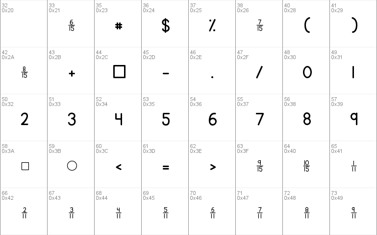 KG Traditional Fractions 2