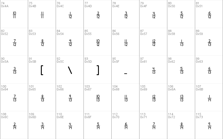 KG Traditional Fractions 2