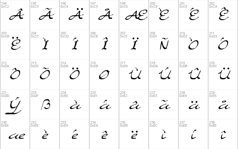 Elegant hand Script