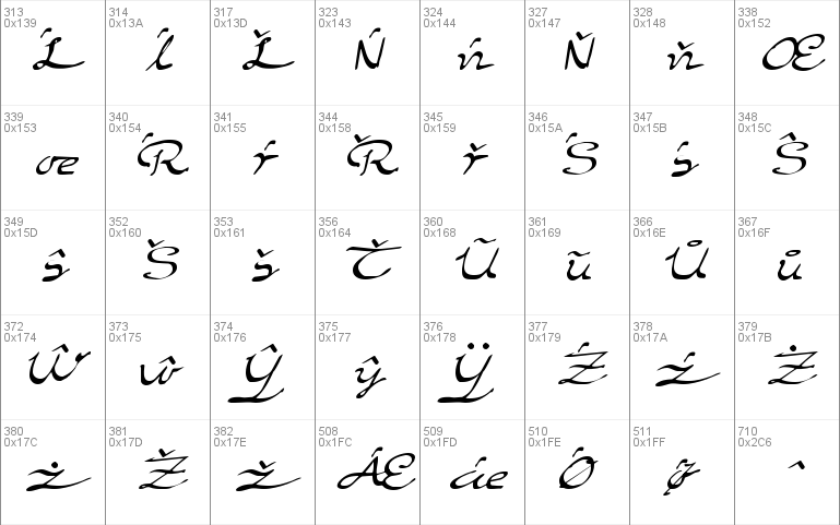 Elegant hand Script