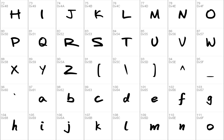 FAFERS Handwriting Font