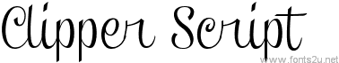 Clipper Script Fat (Personal Use)