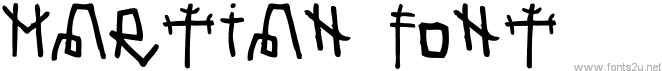 Martian Font