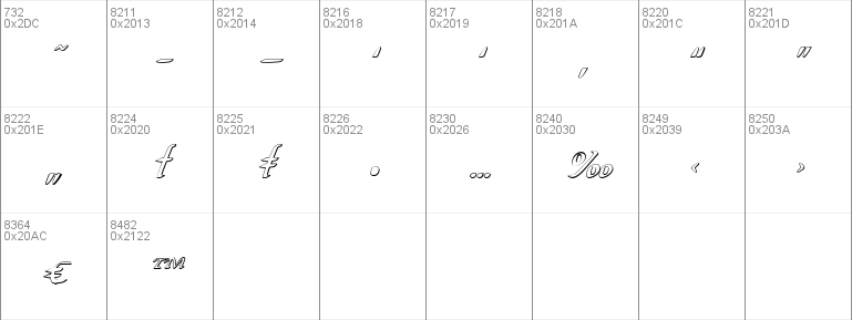 Valley Forge Outline Italic