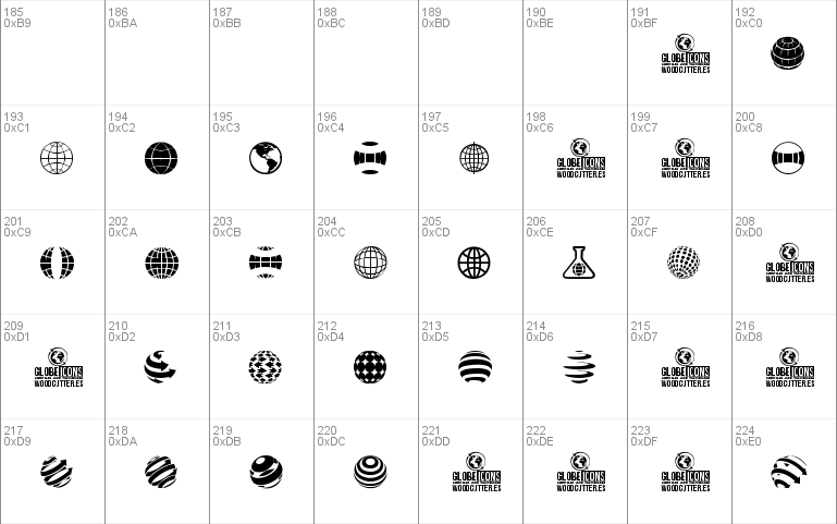 Globe Icons