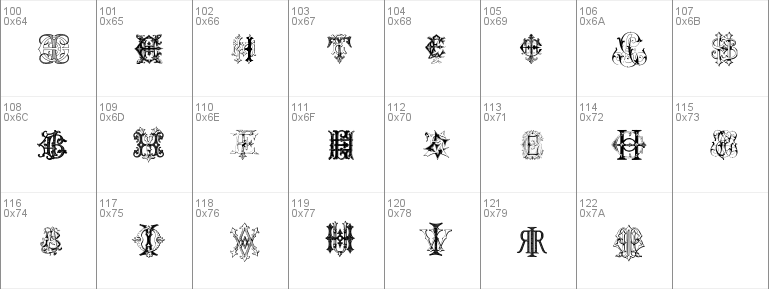 Intellecta Monograms Random Samples Twelve