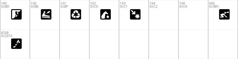 DNR Recreation Symbols