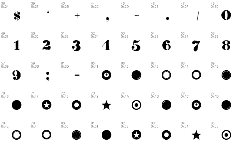 Dauber Hand Numerals