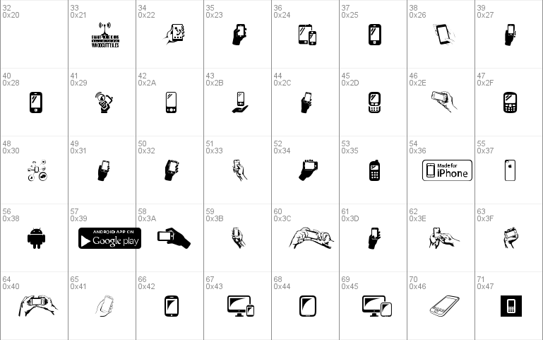 Smartphone Icons