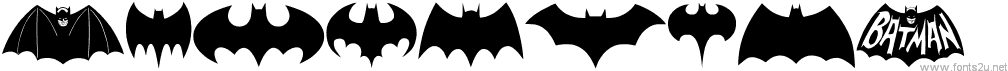 Batman Evolution Logo Font