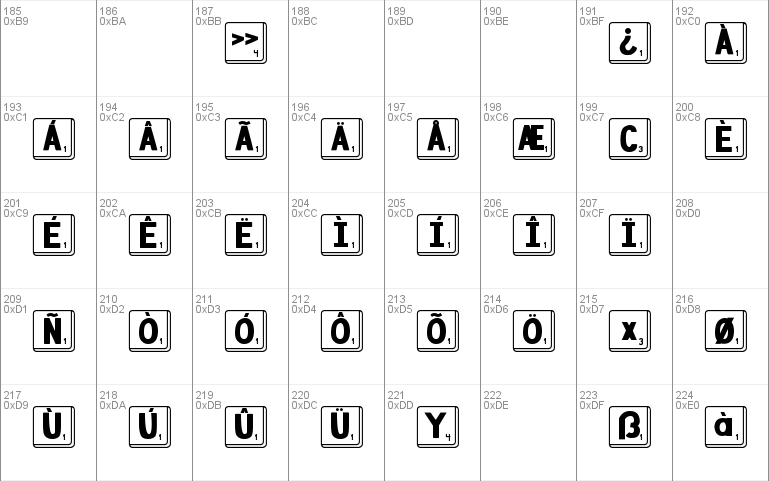 DJB Letter Game Tiles