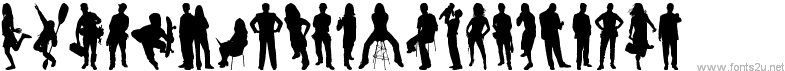 Human Silhouettes Free Six