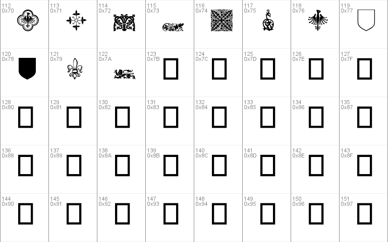 Medieval Dingbats