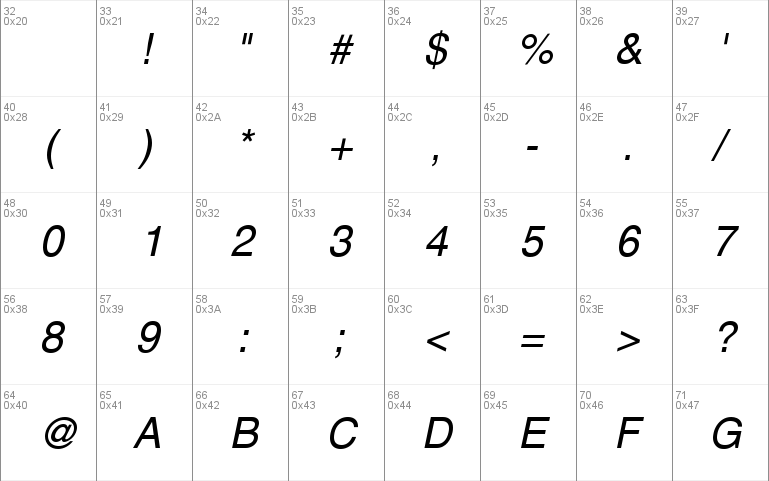 AG Letterica-Oblique