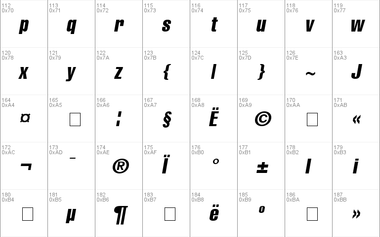 AG Letterica Compr-Oblique