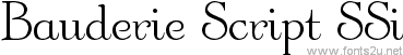 Bauderie Script SSi