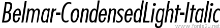 Belmar-CondensedLight-Italic