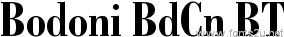 Bodoni BdCn BT