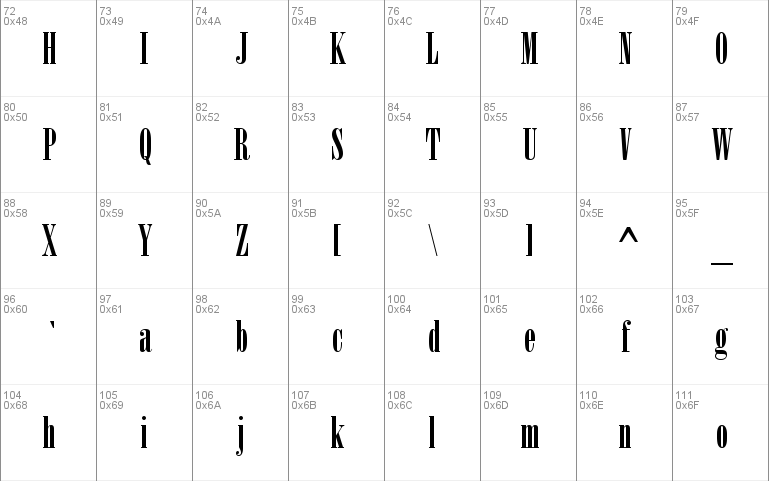 Bodoni MT Poster Compressed