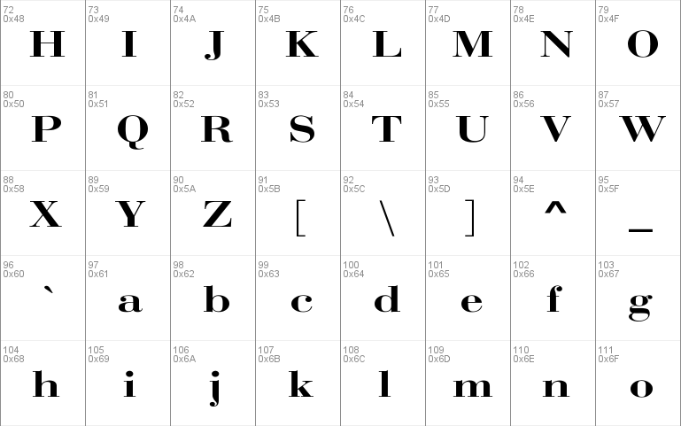 Bodoni Wide